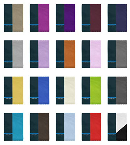 Basatex Spannbettlaken, 2er Pack, 90x200 bis 100x200 cm, Anthrazit | Microfaser, Doppelpack, Spannbetttuch, exzellente Passform dank elastischem Rundumgummi