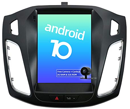 JOYX Android 13 Double Din Car Stereo Fit For Ford Focus 2010-2017 Head Unit - 9.7 Inch 2G+32G - Free Rear Camera & Canbus - Support Sat Nav Bluetooth WIFI Steering wheel Carplay Android Auto DAB 4G