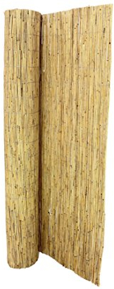 bambus-discount.com Schilfrohrmatte 240 x 600cm als Sichtschutz mit verzinktem Draht - Extra hohe Schilfmatte mit 2,4m auf 6m