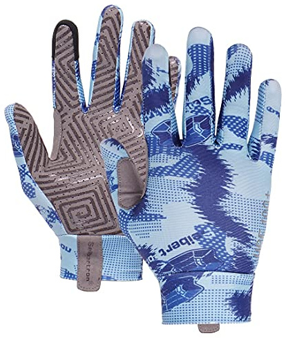Seibertron S.P.S.G-1 Touchscreen Full Finger Women/Men/Kid Gloves with Breathable Non Slip UPF100+ Sun/UV Protection Sunblock for Driving Cycling Outdoor Gloves Youth Blue S
