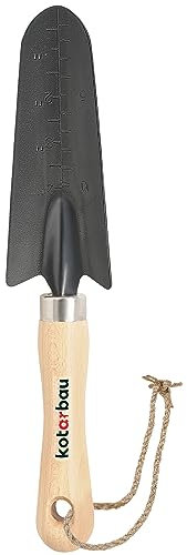 KOTARBAU® Mini-Gartenspaten mit Skala zum Umpflanzen aus Stahl Robust