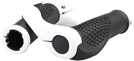 Herbests Fahrradgriffe Ergonomisch, 1 Paar Rutschfestem Gummi Fahrrad Griffe Lenkergriffe Fahrrad Lenker Griffe 22mm für MTB, Trekkingrad, E-Bike, Cityrad Rennrad und Faltrad,Weiß
