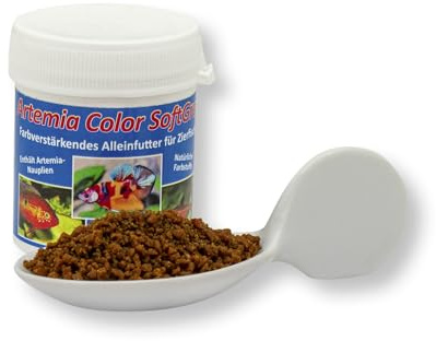 Artemia Color SoftGran Fischfutter 40 g, Alleinfutter für Zierfische | Farbverstärkendes Softgranulat und Alleinfutter für Zierfische; Für vitale Tiere und eine abwechslungsreiche Ernährung