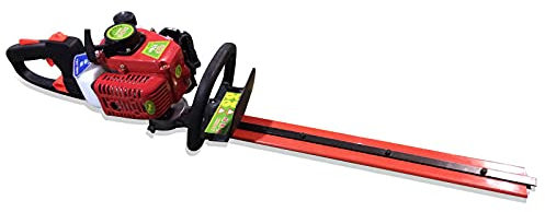 22.5cc Petrol Hedge Trimmer with 56cm Dual-Action Blade and Air-Cooled 2-Stroke Engine, Petrol Fuel Powered Hedge Trimmer, For Trimming Garden Hedges and Bushes