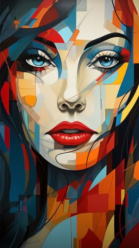 ZHUMUTO Diamond Painting Groß XXL Bilder Set Erwachsene,40x70 cm Schöne Frau A,5D Diamant Painting Bilder Erwachsene mit Zubehör Stift Für Wohnzimmer Dekoration