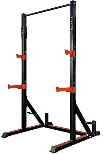 CCKUHN Squat Rack Ständer Langhantel Freihanddrücken Bank Home Gym Squat Rack Ständer, Verstellbare Gym Squat Langhantel Power Rack Langhantel Rack Squat Ständer Home Fitnessgeräte Kraftt