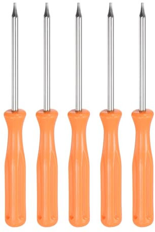 QUARKZMAN 5Pcs Tournevis Torx T5 en Acier au Carbone 4 de Longueur Jaune