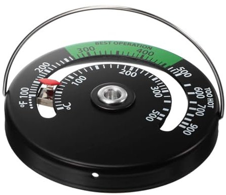 6cm Kaminofen Thermometer Magnetisch Feuer Herd Rohr Thermometer Messgerät Kaminrohr Ofen Temperatur, Adsorptionstyp Kaminofen Rohr Thermometer Messgerät Backofen Herd Temperatur Thermometer 0~500 ?