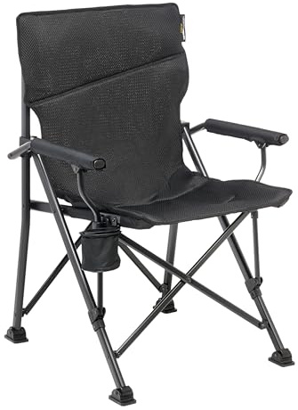 Uquip Campingstuhl Roxy air mesh I faltbarer Klappstuhl mit 120 kg Traglast I kompakter Faltstuhl aus Stahl & Polyester I klappbarer Outdoor-Stuhl für Camping, Strand, Angeln, Garten & Festivals