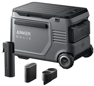 Anker SOLIX EverFrost 2 Cooler(Road Trip Kit Optional), Portable Refrigerator, Powered Cooler with 288Wh Battery, Powered by AC/DC or Solar, For Camping, Travel, Fishing (Only 1 Battery Included)