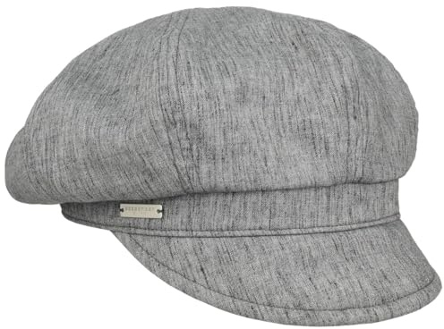 Seeberger Light Summer Ballonmütze Schirmmütze Schildmütze Baker-Boy-Mütze Damen - mit Schirm Frühling-Sommer Sommer - One Size grau
