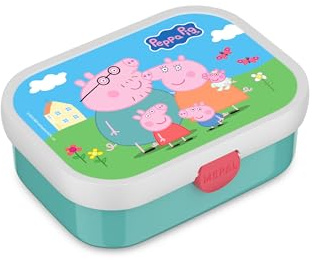 Mepal Campus Lunchlåda, Bentolåda För Barn, Med Bentofack, Gaffel Och Clipstängning, Tål Diskmaskin, Bpa-Fri, 750 Ml, Peppa Pig-Motiv