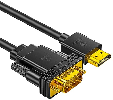 biaze HDMI VGA Adapter Cable， Gold Plated 1080p @ 60Hz HDMI Digital to VGA | 3M Full HD HDMI VGA Adapter Connecting PC/Laptop and Other HDMI Devices to VGA Screens，Fernseher oder Projektoren