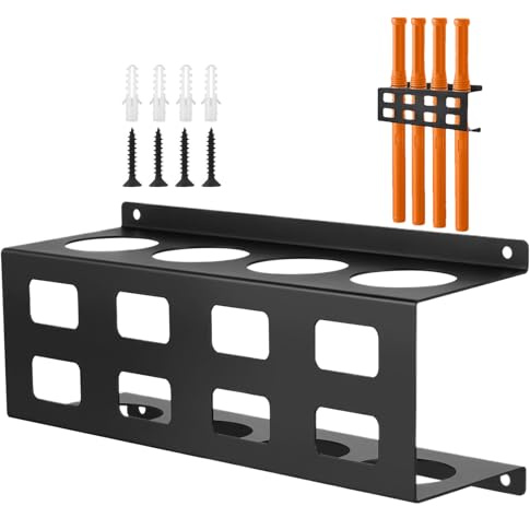 Supporto Muro Porta Elettrodi,4 Posti Organizzatore Asta Saldatura - Montaggio a Parete in Acciaio per Bacchette Saldatori Organizzazione Attrezzi