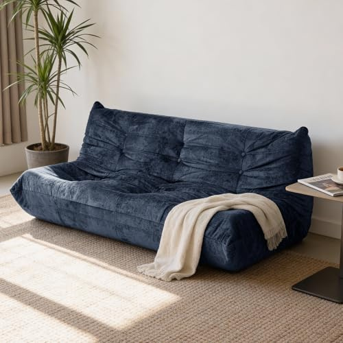 Upvilla Boneless Couch – bequemes Bodensofa mit Ergonomischem Design, Ohne Montage Schaumstoff-Sofa & Lesesofa, Sitzsack Sofa für Wohnzimmer, Schlafzimmer, Apartment,Gaming & Büro