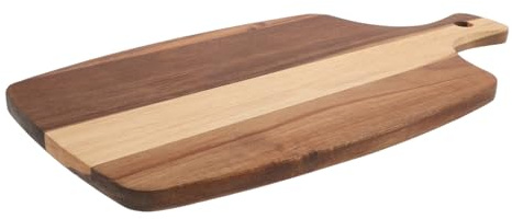 Hemobllo Planche Bois Multifonction avec Poignée Plateau Service Pizza et Viande Plateau Apéritif pour Fruits Fromage et Cuisson Au Four