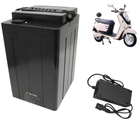 HJGHY E-Bike-Akkus 48V 50Ah 40Ah Lithium-Akku 60V 30Ah 20Ah Austauschbarer Akku 72V 22,5Ah 18Ah Motorradakkus für 950W-2400W Motoren mit Ladegerät