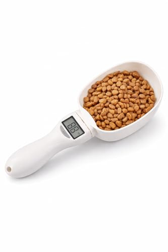 Genérico Cuchara Medidora Digital para Mascotas con Pantalla LCD – Báscula de Precisión para Comida de Perros y Gatos – Control de Porciones y Alimentación Saludable