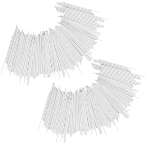 Alipis 200 Palitos de Papel Blanco para Hacer Piruletas, Multifunción para DIY y Fiestas, Accesorios para Dulces, Palitos para Brochetas de Chuches
