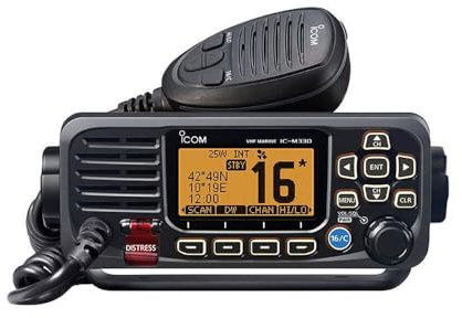 Icom M330ge UKW-Transceiver mit GPS-Empfänger, Schwarz, Nicht zutreffend