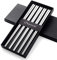 Buyer Star 5 Pairs Chopsticks Silver 304 18/10 Stainless Steel Reusable Metal Chopsticks Hollow Square Shape for Sushi Dinner Tableware Set