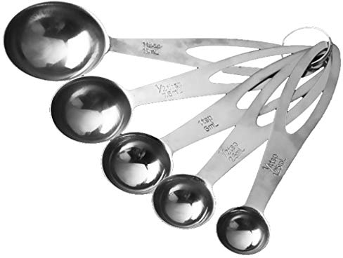 YDBC Cuchara Medidora, Conjunto De Seis Piezas Acero Inoxidable Fácil De Limpiar Antióxido Antiséptico Robusto Cocina Horneando Cocinando Herramienta (Size : #1)