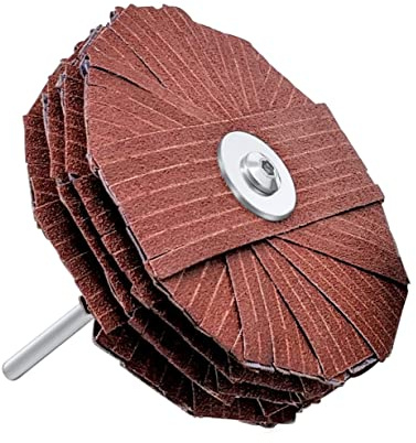 LINE10 Tools 4-inch Sanding Mop Kit, Moulding Flap Wheel Sander for Drill, 240 Grit Mop Sanders Brush, 1/4 Shank, Abrasive Flapper Sander for Woodworking, Contours, Finishing, Pack of 1