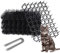 12 Pcs Cat Scat Mat With Spikes 15.5 * 20cm Cat Repellent Mat with Spikes Pet Deterrent Net Anti Cat Mat Gardening Plastic Cat Scat Mat with 8 U-Shaped Pegs for Wild Animal Outdoor Garden Plants