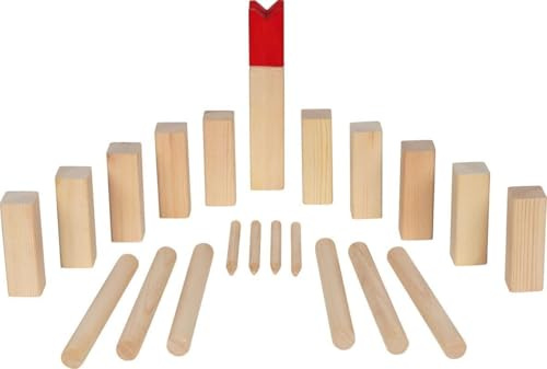 GOKI Kubb, Juego de Vikingos, en Bolsa de algodón