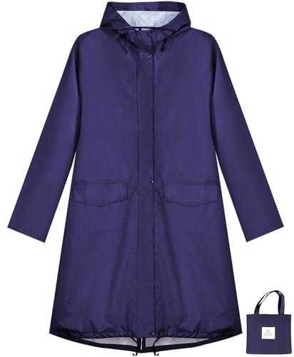 Anyoo Leggero Impermeabile Traspirante Ripstop Poncho con Cappuccio per Attività All'aperto