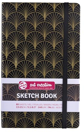 Talens Art Creation Skizzenbuch Art Deco | 13 x 21 cm, 140 g, 80 Blatt