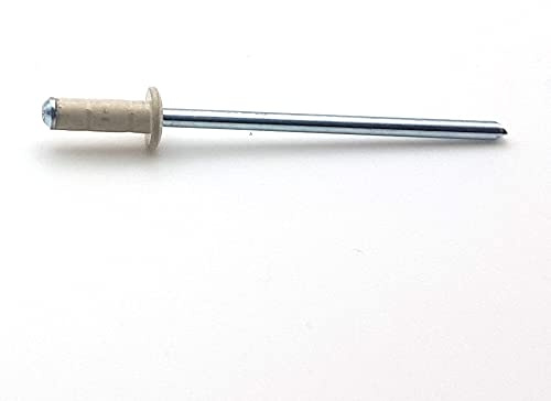 RIVETS CIEGO 3,2X8 MM RAL 1015 marfil claro DIN 7337A aluminio remaches largos por 100