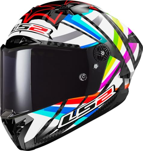 LS2, Integraler Motorradhelm THUNDER GP AERO FLASH Black, M | Beschlaghemmend