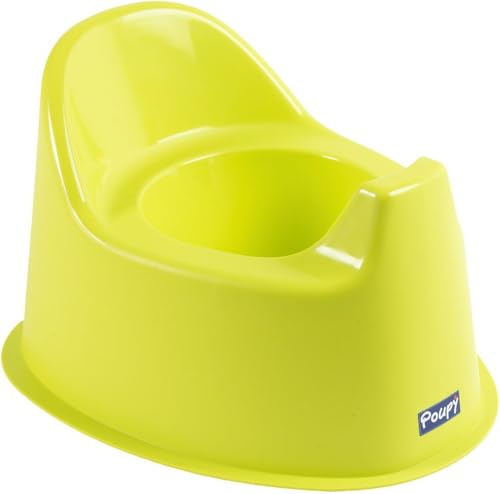 Poupy Nouveau Pot Anatomique Vert Pour Enfants Avec Dossier Et Grande Assise, Base élargie Pour Une Sécurité Maximale