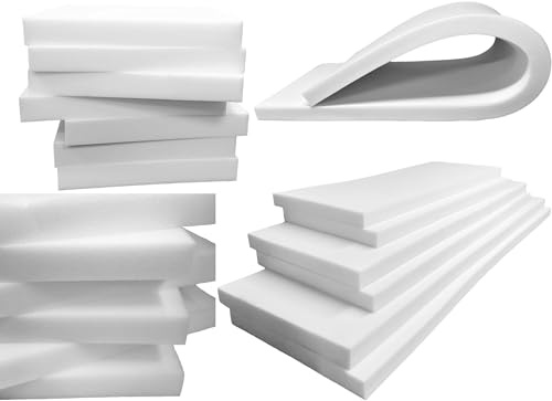 A ATH COLLECTION Upholstery Foam Sheet Premium Quality Cut to Any Size for All type Cushioning Bench, Stool | Window Seat Pads | Sofa, Dinning Chair Pads Replacement Pet Bed (108 x 45 x 5cm)
