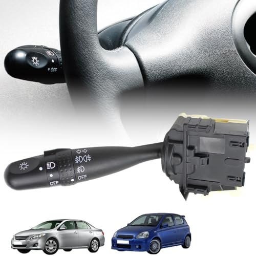 YFYANFEI Interruptor de Señal de Giro para T-oyota Yaris Corolla E12 Vios Verso, Faro Delantero Luz Antiniebla Intermitentes Luces Mando Palanca, 84140-02280