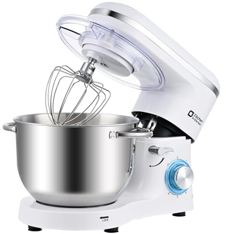 Kitchen in the box Batidora amasadora Profesional 6.2L Gran Familia | 1400W, amasadora repostería profesional para familias numerosas. Amasa grandes cantidades. Potente y eficiente.