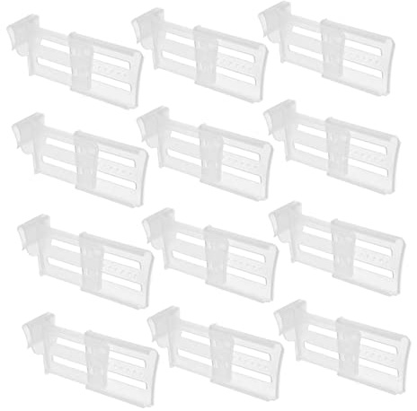 YOUYIMEI 12pcs Expandable Refrigerator Divider fridge drawer refrigerator separator drawer divider shelf divider Adjustable Fridge Organisers Dividers Fridge Classification Partition plastic