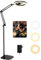 Evershop Ring Light 10 con Treppiede e Supporto Telefono, Luce LED Rotabile a 360° con Braccio Flessibile e Telecomando, CRI>95, Ideale per Video, Foto, Trucco, Pittura