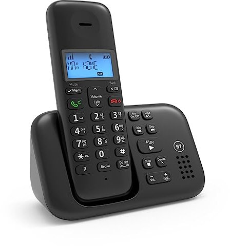 BT 3960 Cordless Landline House Phone with Nuisance Call Blocker, Digital Answer Machine, Single Handset Pack (Renewed)