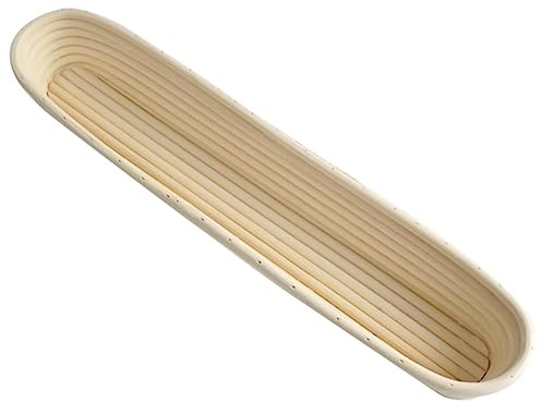 TOPPERFUN Cesta de Fermentación de Masa de Pan de Ratán para Fermentar Pan Casa Incluye Cesta para Hornear