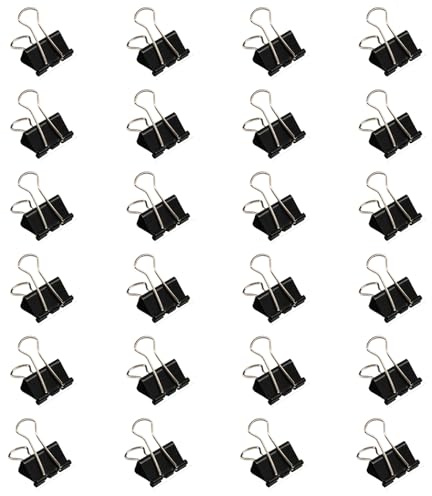 24 clips plegables de acero inoxidable con cola larga para bolsas de alimentos, archivo de fotos, diagrama de recibos