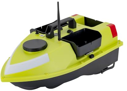 Bdneygtyr GPS foderbåt med fjärrkontroll, 600 m räckvidd betesbåt med dubbel motor, 1,5 kg kapacitet fiskebåt för sjöar och floder, inklusive bärväska och tillbehör för sportfiskare