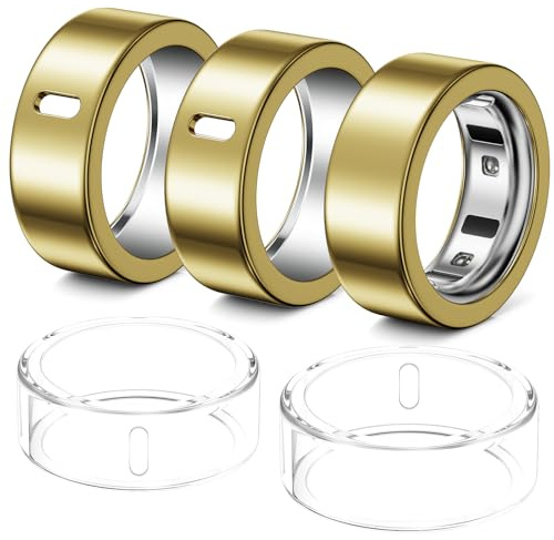 Hexasider Ringskydd, 5 st., kompatibla med Ou-ra Ring Gen 4/Gen 3 Horizon/Heritage, skyddshölje i slitstark TPU, skyddar din Ou-ra ring, för storlek 9
