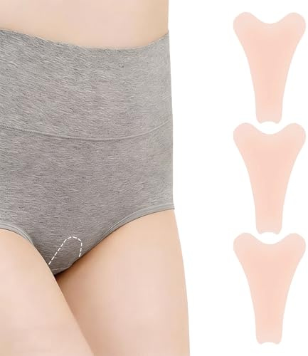 3-pack Cameltoe-skydd | Självhäftande Silikoninlägg för Damer – Vattentät, Hudfärgad & Återanvändbar till Yoga-byxor och Badkläder