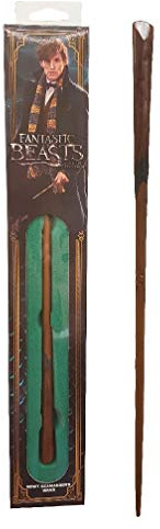The Noble Collection - Newt Scamander Wand in A Standard Windowed Box - 14in (35cm) Wizarding World Wand - Fantastic Beasts Film Set Movie Props Wands