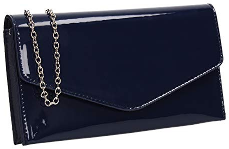 SwankyswansEvieDamenClutchBlau (Navy Blue)3x12x24 Centimeters (W x H x L)