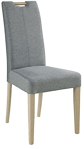 Polsterstuhl - Grau - Webstoff