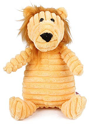 BT Bear Pipande leksaker för husdjur, hållbar plysch hundleksak pipande tuggleksaker, olika djurformer träning pipande leksaker för valp små hundar medelstora hundar (lejon)