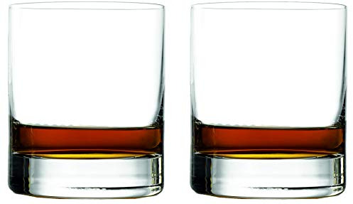 Topkapi Vaso de whisky Manhattan Bar para whisky, whisky sobre las rocks, bebidas, Bar & Lounge Serie, H ~ 10,6 cm, V ~ 420 ml, 2 unidades, transparente
